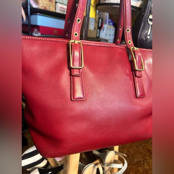 1992 Coach TRUE VINTAGE Red Legacy Market Tote​ - Picture 4 of 15